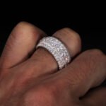 Luxury Multi-Row Diamond Band Ring | Iced Out Statement Wedding Ring