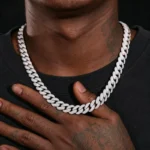 Luxury Wide Miami Cuban Link Chain – Premium Moissanite Diamond Necklace for Men